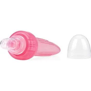 teploměr do vody pro miminko NUBY Krmítko silikonové Easy squeezy feeder 6 m+, růžová
