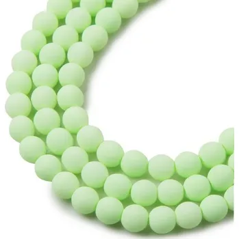 Dětské navlékací korálky Estrela České mačkané korálky Estrela BONDELI 6 mm soft lime