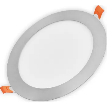 Bodové svítidlo LED svítidlo podhledové stříbrné 18W 4000K kulaté Satin Nikl IP20