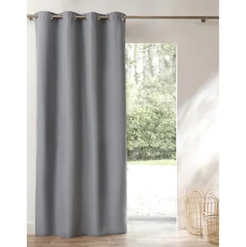 Závěs Blancheporte Saténový zatemňovací a izolační závěs, zn. Colombine perlová šedá 140x240 cm