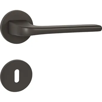 Dveřní kování TI - DARA - R 4007 5S rozety BB, klika/klika T - Titan (141)