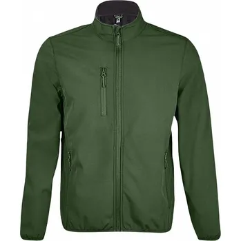 Sol's Pánská softshellová bunda Radian s náprsní kapsičkou Barva: Zelená lesní, Velikost: 4XL L03090