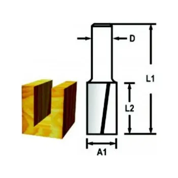Fréza Fe Produkt Makita D-47422 Drážkovací fréza 2 břit stopka 6 mm,6x16x48 mm