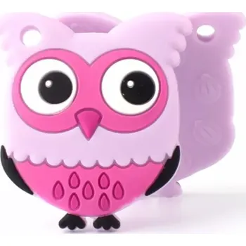 Silikonové kousátko - SOVIČKA - FIALOVÉ (Značka: KEEP GROW)