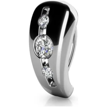 Přívěsek Couple, Decentní přívěsek Syros z bílého zlata se zirkony, 585-68-2-0157.1B00.0.00.001.25