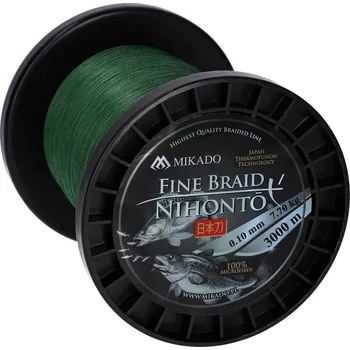 Mikado PLETENÁ ŠŇŮRA - NIHONTO FINE BRAID - 0.40mm/34.9kg/3000m - ZELENÁ - 1 cívka