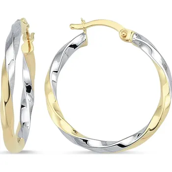 Náušnice Lillian Vassago Kruhové náušnice, kombinované zlato 2,5 cm LLV46-GER042