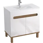 A-INTERIÉRY Koupelnová skříňka s keramickým umyvadlem Ohio W 80