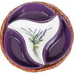 Banquet Servírovací sada LAVENDER 4 díly bílá/fialová 4 ks