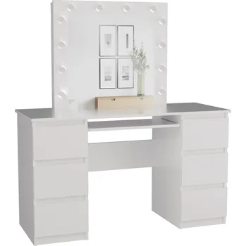 Jídelní stůl Toaletní stolek MARINA T/L+KUB - bílá