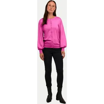 Dámský svetr Kaffe Kardigan Lizza 10507299 Růžová Regular Fit L