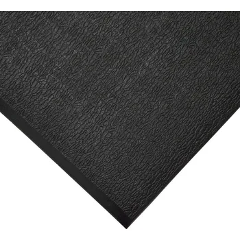 Rohožka FMT Černá gumová protiskluzová protiúnavová průmyslová rohož - 182 x 90 x 0,6 cm