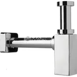 Plast Brno Sifon umyvadlový bez výpusti, hranatý, 5/4" x 32 mm, kov/chrom, EMCR004