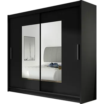 Šatní skříň ankon BEGA VII 180 cm černá