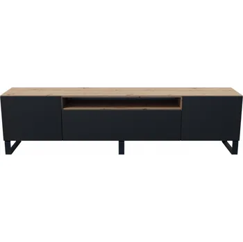 Jídelní stůl Televizní stolek RTV Leo Dub artisan-černá 200 cm
