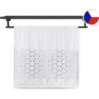 Ručník Luxusní froté ručník 50x100 TERRY TRIANGL 500g bílo/šeříková