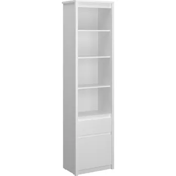 Knihovna Police, regál Erodin 1D1S Bílá