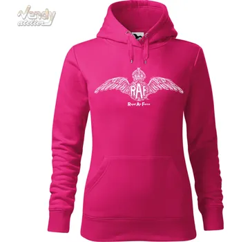 Pánská mikina Mikina - RAF znak Barva: Purpurová (40), Velikost: XL, Střih: Dámské