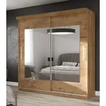 Šatní skříň Sino 203 dub tmavý, dub lefkas tmavý