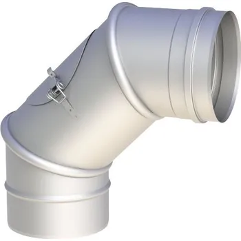 Komín Nerez koleno otočné 0-90° s čistícím otvorem 200/1mm