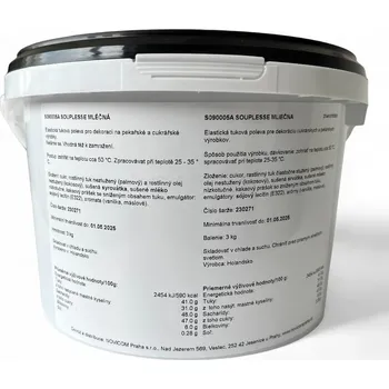 Čokoláda Souplesse Mléčná poleva elastická 3000 g