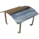 Komíny CZ Komínová stříška Napoleon nerez nízká 750x560 mm