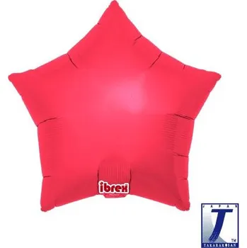 Party dekorace Balónek hvězda červená metalické 63 cm t231301