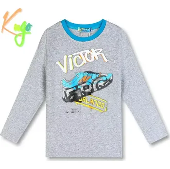 Chlapecké tričko dl.r. Kugo MC3791 šedé