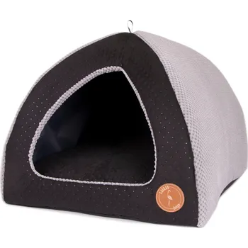 Pelíšek pro psa Lauren Design Bouda Bella PREMIUM, černá Velikost: S (40x40cm)