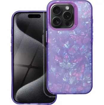 Pouzdro na mobilní telefon Pouzdro Coolcase TUTTI FRUTTI - Apple iPhone 15 Pro - fialové (Pouzdro TUTTI FRUTTI pro IPHONE 15 PRO fialové)