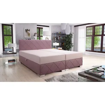 Postel Čalouněná postel Mia, 200x180, růžová (an 5904/5903)