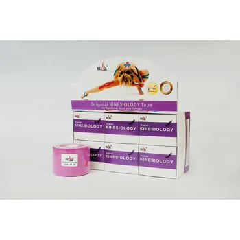 Tejpovací páska NASARA - Original Kinesiology Tape - 5cm x 5m, balení 6ks - fialová