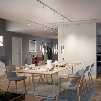 Bodové svítidlo Paulmann URail L spojka chrom matný Hliník / šedá / zinek