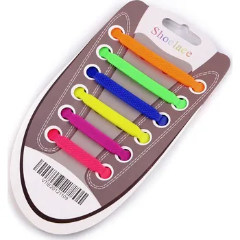 Tkaničky do bot Silikonové tkaničky do bot multikolor 1karta