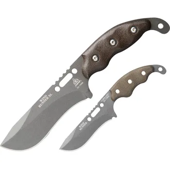 lovecký nůž Tops Wind Runner Piggyback Combo Green Micarta