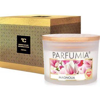 Svíčka MAGNOLIA WOOD | sójová svíčka | 2 knoty | PARFUMIA® | 400 ml Dedra