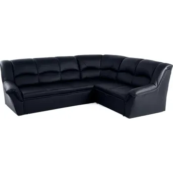 Sedací souprava Kožená rohová sedací souprava DUBAJ LUX XL, tm. modrá (K-58)