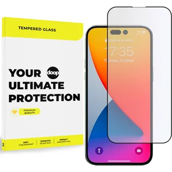 TVRZENÉ SKLO DOOP GLASS IPHONE 14 PRO BLACK