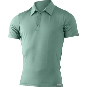 Pánské tričko ELIOT pánská merino polo triko - Zelená 7575 / L / Zelená