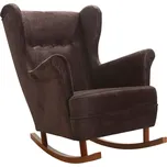 Houpací křeslo Royal/Bujak, hnědá (Vogue 6/ořech)