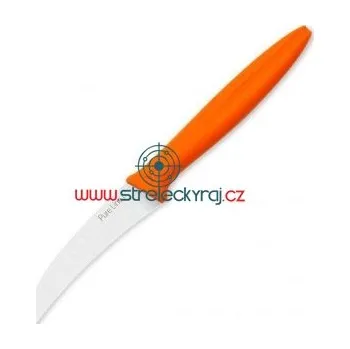 Kuchyňský nůž Nůž okrajovací oranžový 90 mm, Pirge PURELINE