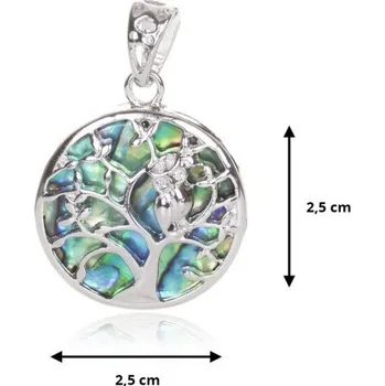 Přívěsek Prosperk Přívěsek Paua Strom a sovička S1415