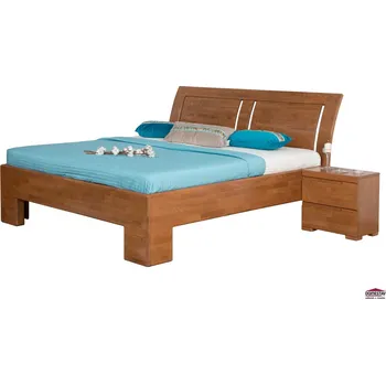 Postel Domestav SOFIA manželská postel čelo oblé 3 výplně 160 cm buk cink mořený