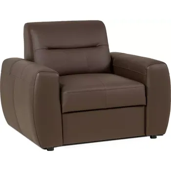 Křeslo Kožené křeslo FELIS, hnědá