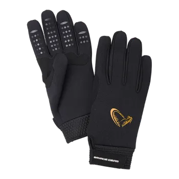 Rukavice Savage Gear Rukavice Neoprene Stretch Glove Black Velikost: XL