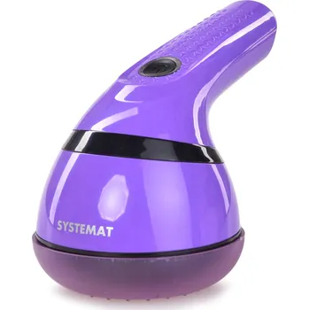 Odžmolkovač ŽMOLKOŽROUT | USB odstraňovač žmolků a nití | dobíjecí textilní holicí strojek s nástavcem fialový Dedra