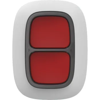 Sada domovního alarmu Ajax DoubleButton, bezdrát. tísňové dvoutlačítko/dálkový ovladač scénářů, bílé