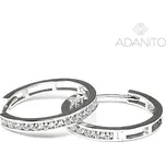 Zlaté náušnice kroužky se zirkony