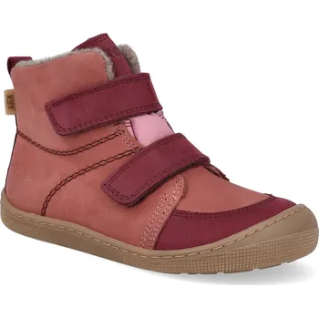 Dívčí zimní obuv Barefoot dětské zimní boty Koel - Karo W Blossom širší růžové Velikost: 29