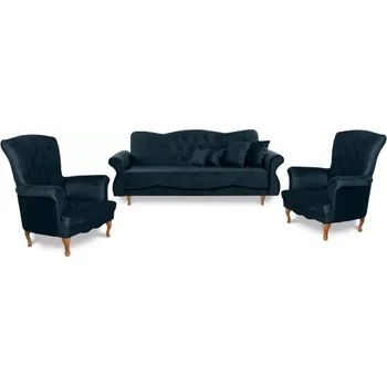 Sedací souprava Sedací souprava Panama 3+1+1, modrá (monolith 77)